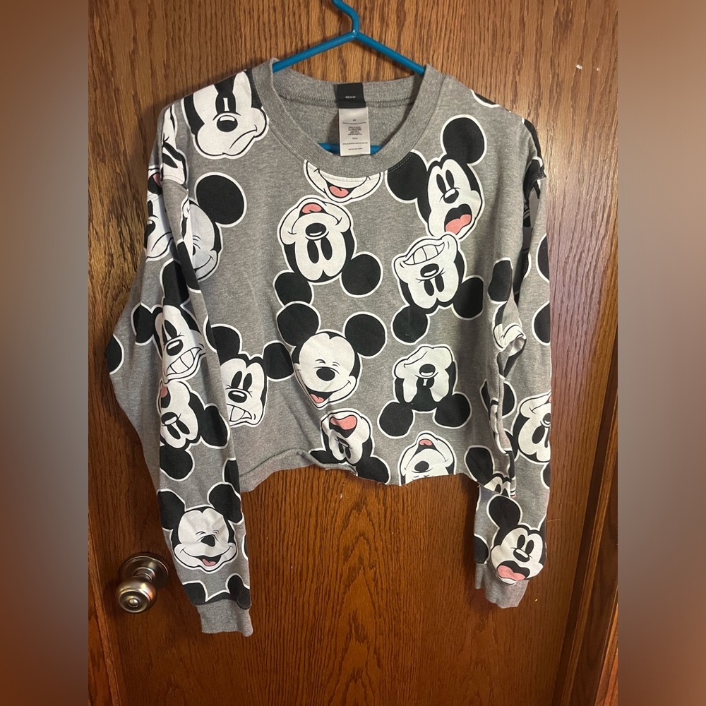Women’s Disney Mickey Mouse Cropped Sweatshirt